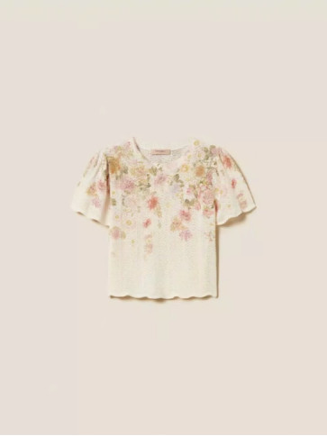 Блуза / Квіти пастельний кольорів
